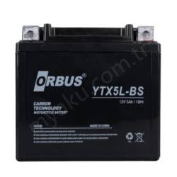 Orbus 12V 5Ah Amper Ytx5Lbs Motor Akusu resim3