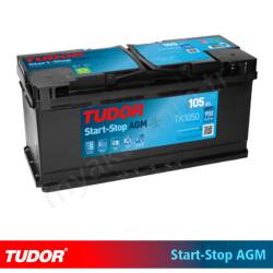Tudor Tk1050 105Ah 950Aen Start Stop Agm Kuru Akü resim1