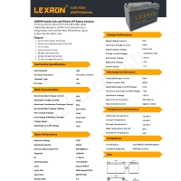 100Ah Lexron 12.8V Lityum Akü Lifepo4 resim2