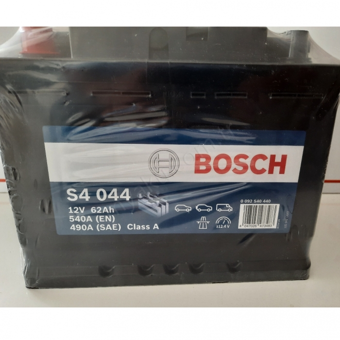 62 Ah Amper Bosch S4044 Ters Akü 