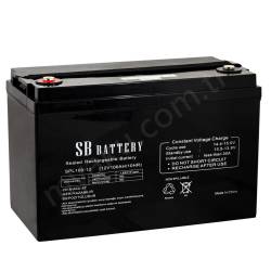 12V 100Ah Amper Sb Battery Spl100-12Dc Deep Cycle  resim1