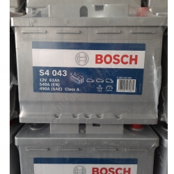 62 Ah Amper Bosch S4043 Düz Akü  resim3