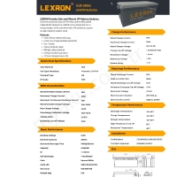 200Ah Lexron 12.8V Lityum Akü Lifepo4 resim2