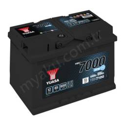 Yuasa 1011763 12V 65Ah 7000 Efb Lb3(278175175) Ybx7100 resim1