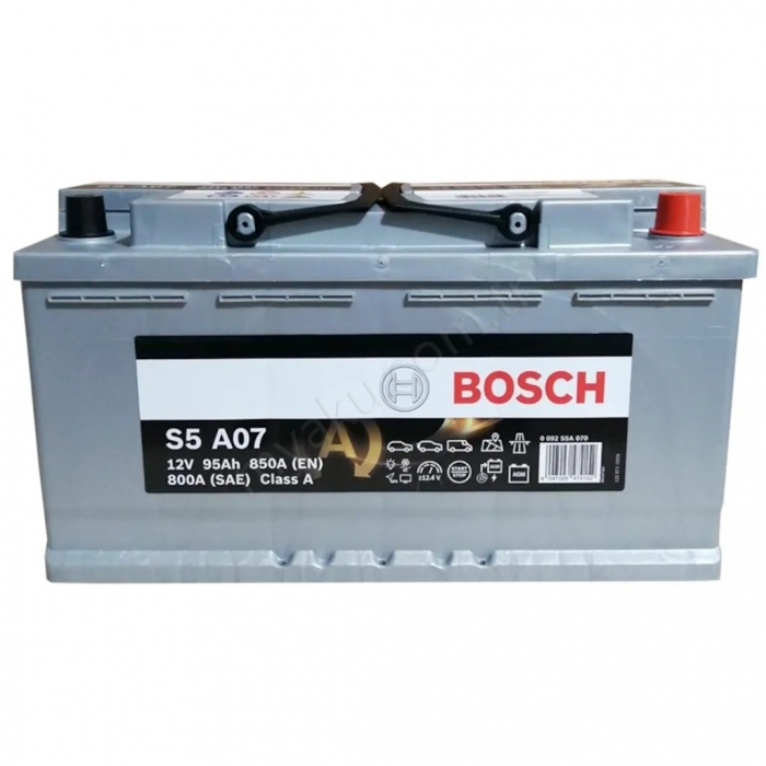 95 Ah Amper Bosch S5A07 Agm Start Stop Akü  