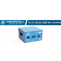 50Ah Amper Lityum Lifepo4 51,2V Megacell Makelsan resim1