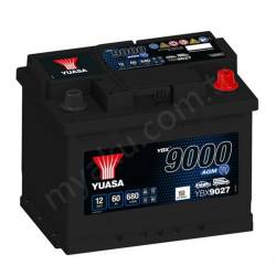 Yuasa 1013773 12V 60Ah 9000 Agm L2(242175190) Ybx9027 resim1