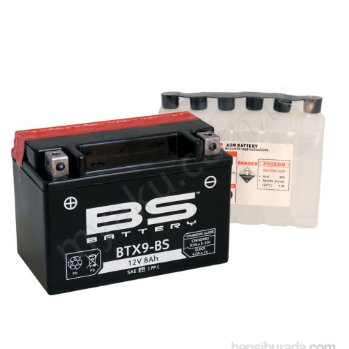 Bs Battery Btx9-Bs Ytx9-Bs 12V 8Ah Motor Akusu