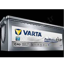 240 Ah Amper Promotıv Efb Varta Akü 740500120 C40 resim4