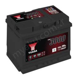 Yuasa 1012172 12V 60Ah 3000 L2(242175190) Ybx3027 resim1