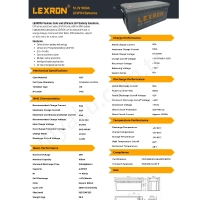 100Ah Lexron 48V Lityum Akü Lifepo4 resim2