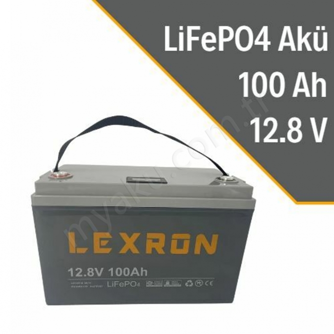 100Ah Lexron 12.8V Li̇tyum Akü Lifepo4