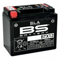 Bs Btx12-Bs 12V 10.5Ah 180Aen Motosiklet Akusu resim4