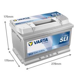 72 Ah Amper Blue Dynamıc Varta Akü 572409068 E43  resim2