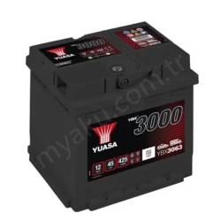 Yuasa 1012170 Aku 12V 45Ah Ybx3063 Kare Basık Tip resim1