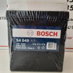 33 Ah Amper Bosch S4049 Dar Ince Ters Akü  resim2