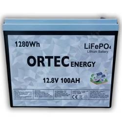 Ortec 12,8V 100Ah Amper Lifepo4 Aku resim3