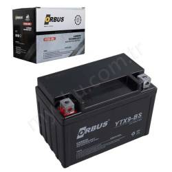 Orbus 12V 9Ah Amper Ytx9Bs Motor Akusu resim2
