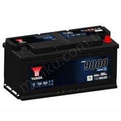 Yuasa 1013777  12V 105Ah 9000 Agm L6 394X175X190Mm  Ybx9020 resim1