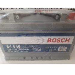 71 Ah Amper Bosch S4045 Alçak Vw Ford Opel Akü  resim2