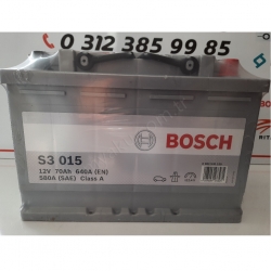 70 Ah Amper Bosch S3015 Düz Kutup Akü  resim2