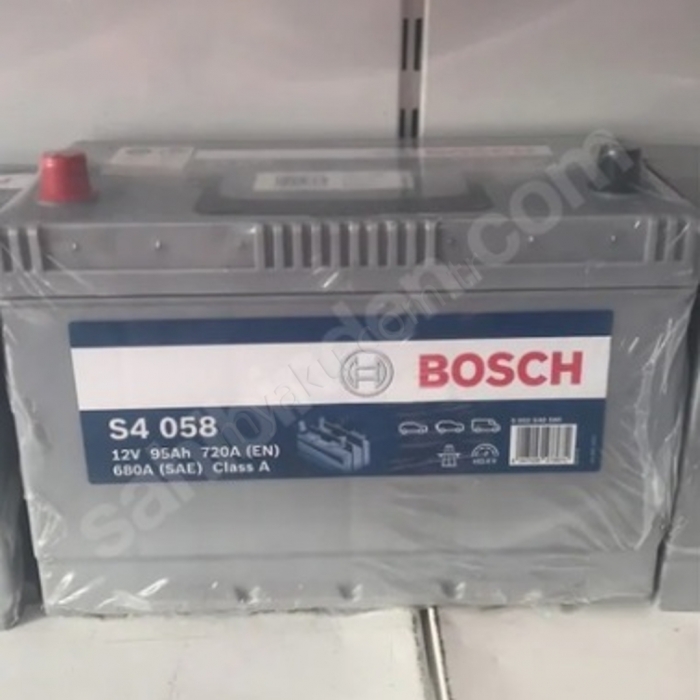 95 Ah Amper Bosch S4058 Ters (90 Ah Ters Muadili) Akü 