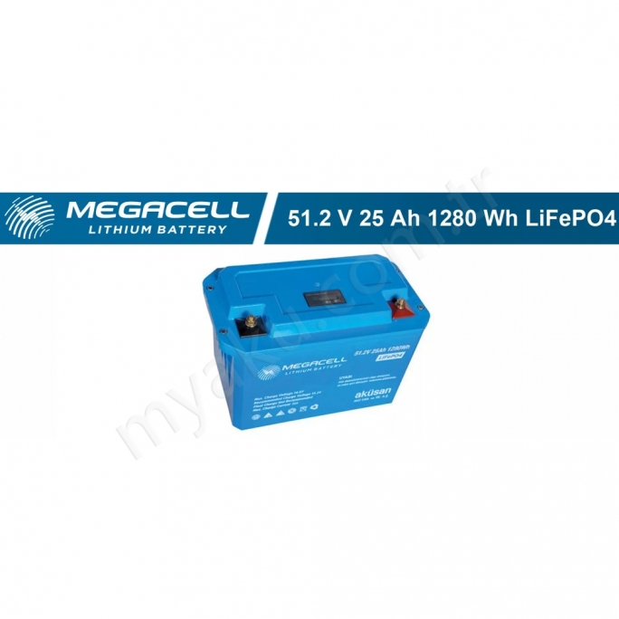 25Ah Amper Lityum Lifepo4 51,2V Megacell Makelsan Abs Kasa