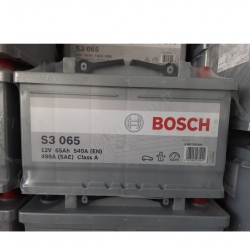 65 Ah Amper Bosch S3065 Alçak Opel Akü  resim2