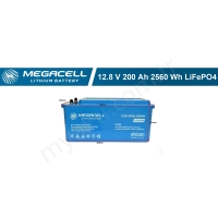 200Ah Amper Lityum Lifepo4 12,8V Megacell Makelsan resim1