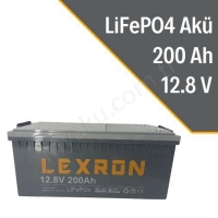 200Ah Lexron 12.8V Lityum Akü Lifepo4 resim1