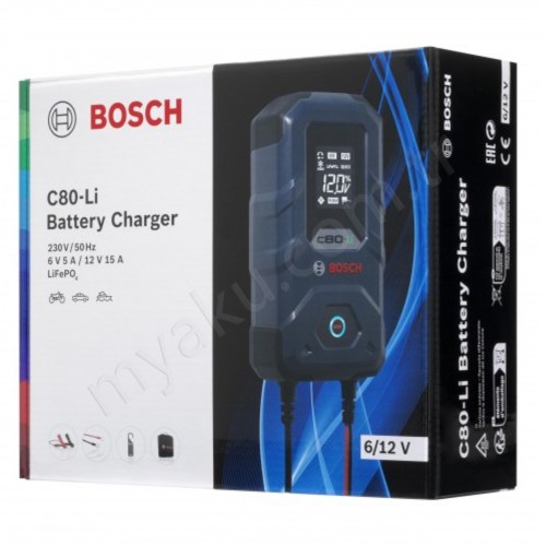 Bosch C80Li Lifepo4 Aku Sarj Cihazi 6V12V 15Ah