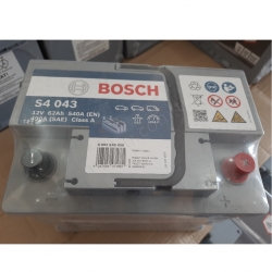 62 Ah Amper Bosch S4043 Düz Akü  resim2