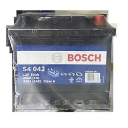 50 Ah Amper Bosch S4042 Tırnaklı Alçak Akü  resim1