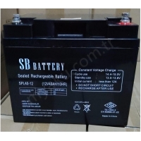 12V 40Ah Amper Sb Battery Kuru Akü Spl40-12 resim1